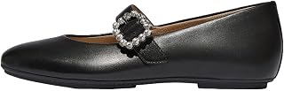 Fitflop Delicato Crystal-Buckle Leather Mary Janes Flat Shoes Mary JaneWomen