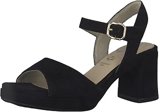 Tamaris Comfort Sandali da Donna in Pelle con Tacco e Cinturino Regolabile