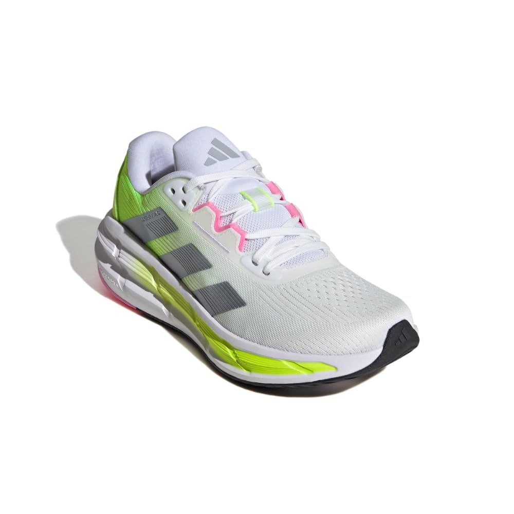 adidas Women's Questar 3 Running Sneaker, White/Halo Silver/Bliss Pink, 8.5 UK