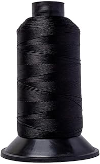 Big Kizzy Black 1400m Nylon Thread for Hair Extensions, Hair Weft & Wigs | Non-slip and Comfortable Hold for Sew in Hand and Machine Tied Weft