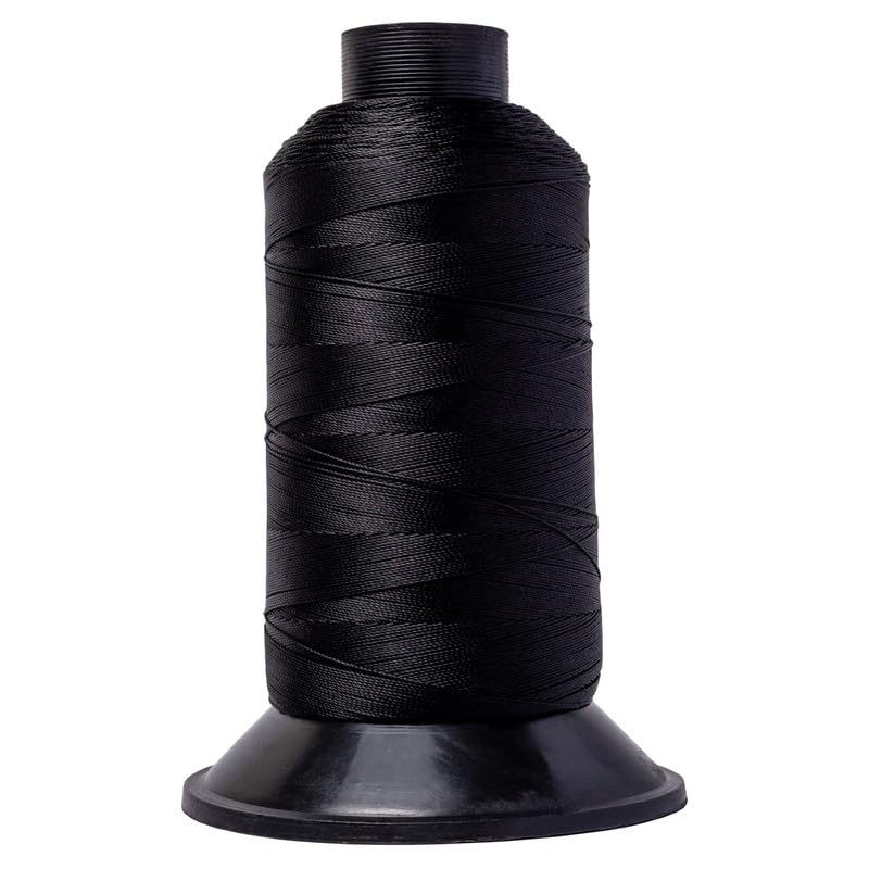 Big Kizzy Black 1400m Nylon Thread for Hair Extensions, Hair Weft & Wigs | Non-s