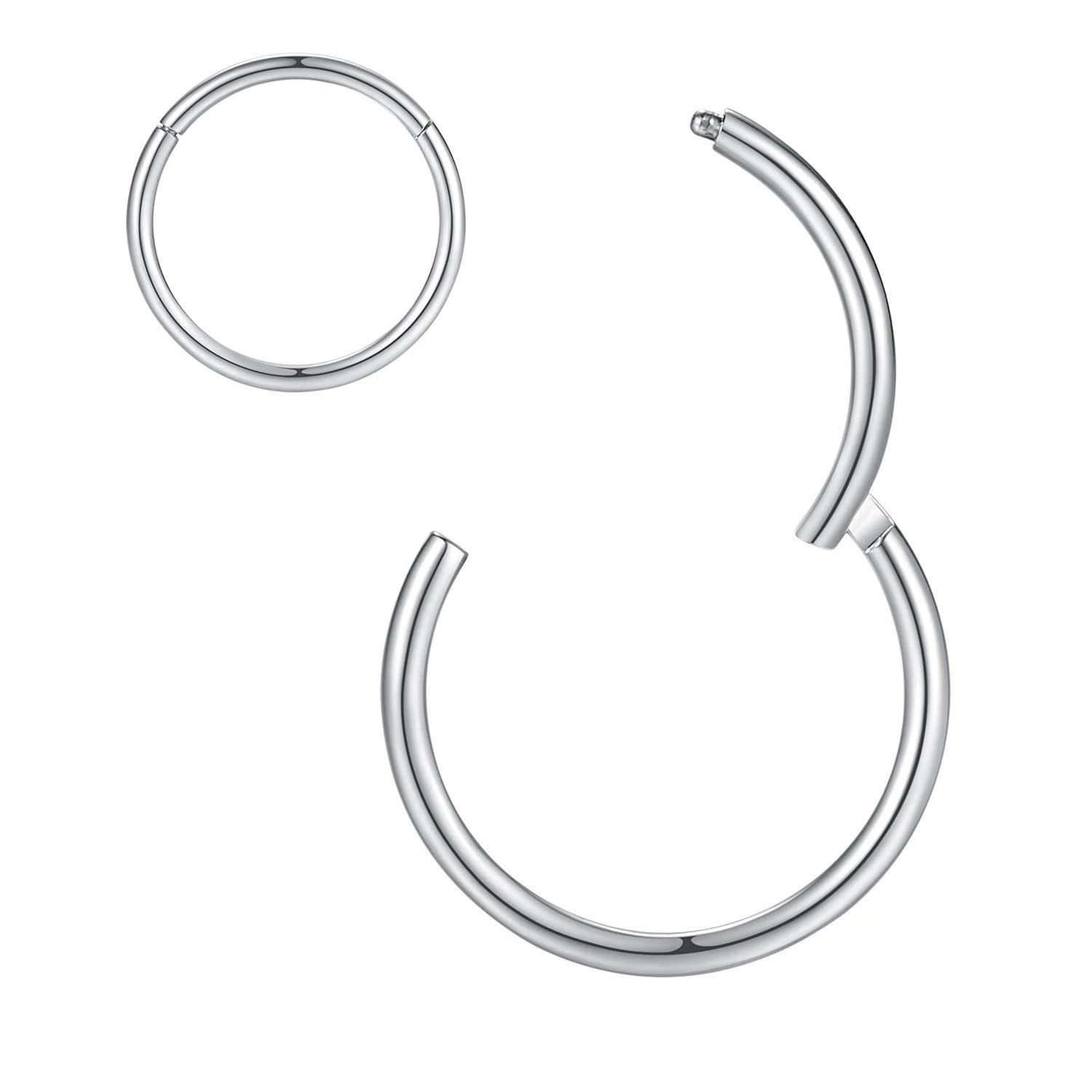 ORANGELOVE Hypoallergenic Nose Rings 20G 18G 16G 14G 12G 10G 8G 316l Surgical St
