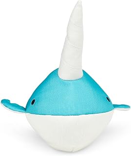 Petface Niya Narwhal Plush Dog Toy, Eco-Friendly, (Pack of 1)