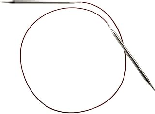 ChiaoGoo Red Lace Circular 32 inch (81cm) Stainless Steel Knitting Needle Size US 8 (5mm) 7032-8