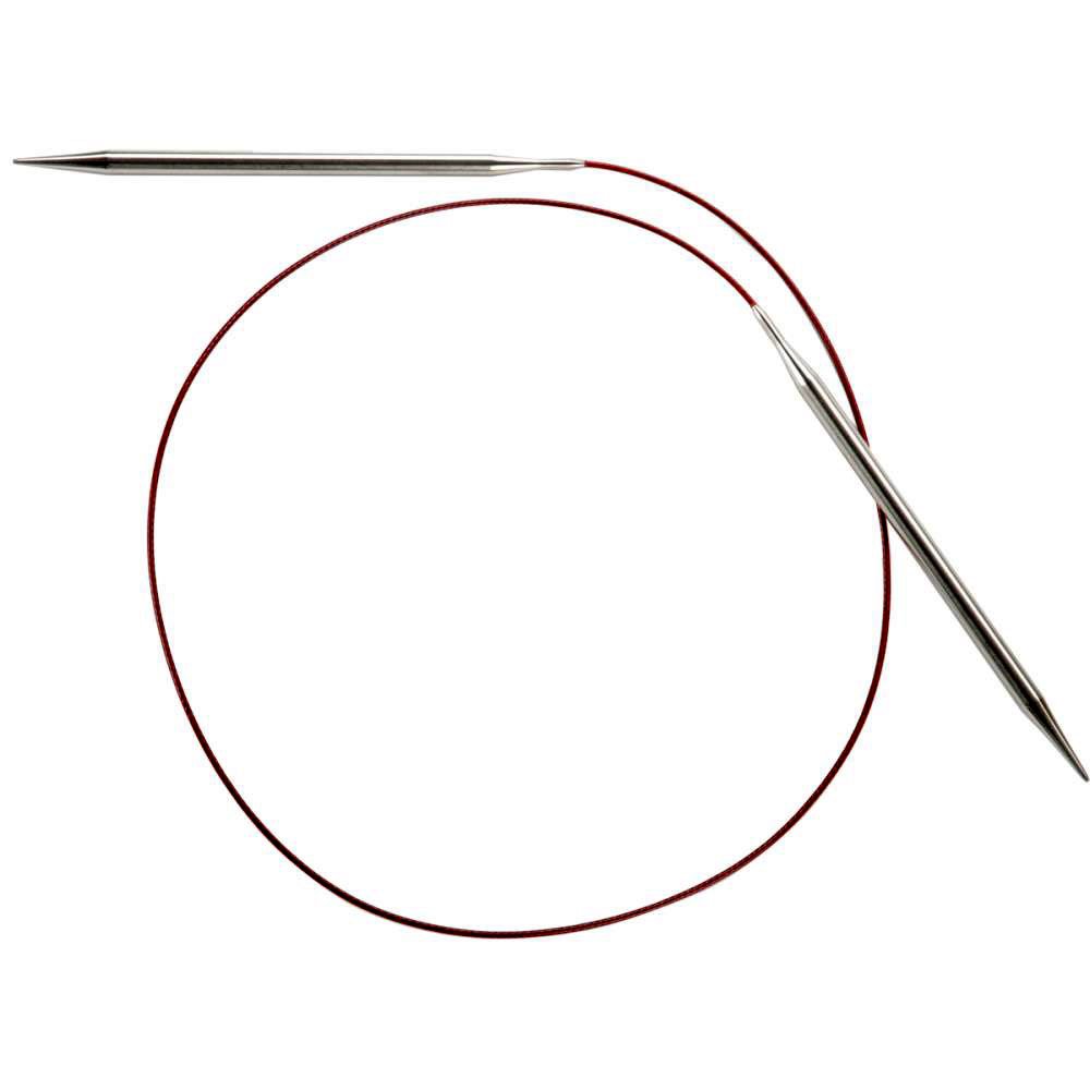 ChiaoGoo Red Lace Circular 32 inch (81cm) Stainless Steel Knitting Needle Size U