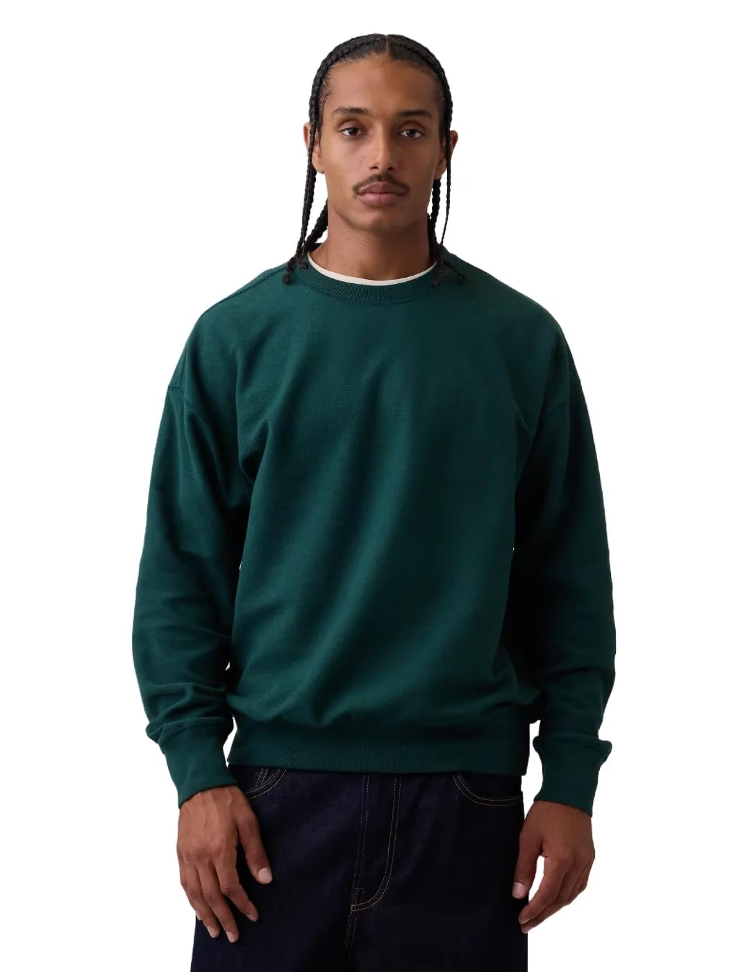 Gap Men's Crewneck Fleece Sweatshirt with Logo