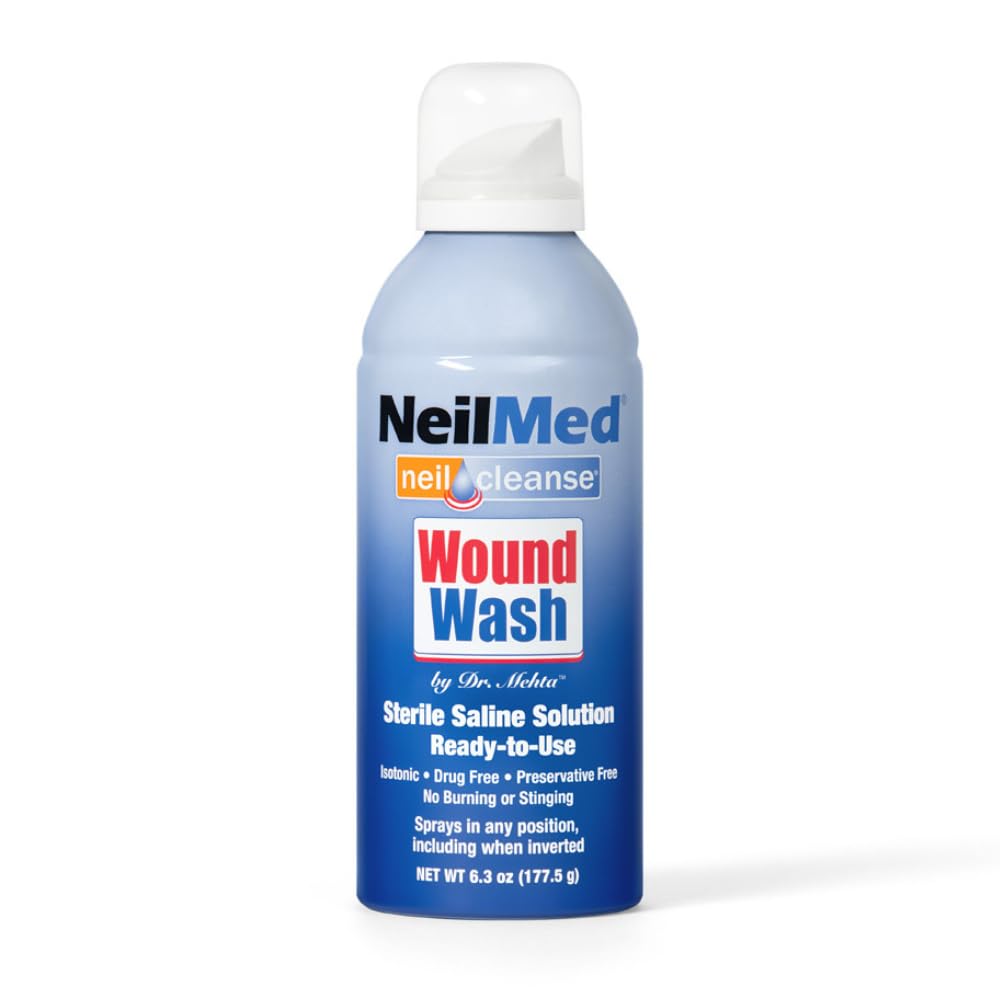 NeilMed Antiseptic Wound Wash, 177-Milliliter