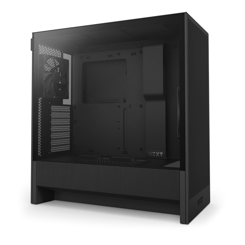 NZXT H5 Flow - Compact ATX Mid-Tower PC Case - Black | Compact mid-tower with 2 