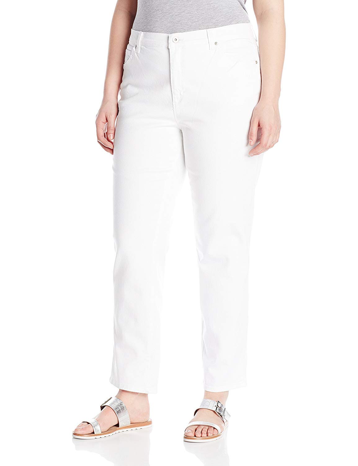 Gloria Vanderbilt Womens Amanda Classic High Rise Tapered Jean Petite