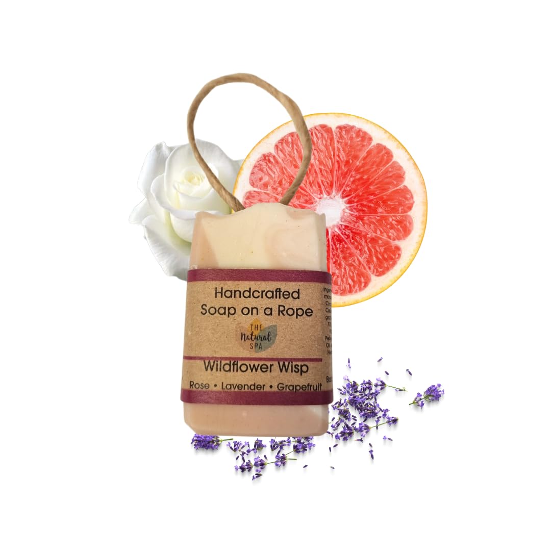 The Natural Spa | Soap on a Rope | Nourishing Handmade Vegan Soap | Wildflower W