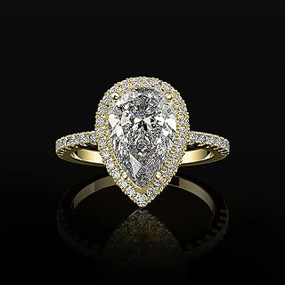 Luxury Water Drop Design Rings Jewelry Wedding Accessories