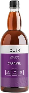 Bulk Zero Calorie Barista Syrup, Caramel, Coffee, 1 Litre | Perfect for Protein Shakes, Tea, Desserts, Pancakes and Waffles, Vegan, No Sugar, Fat, or Calories