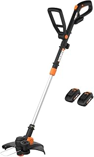 WORX 20V 12" 3-in-1 Cordless String Trimmer/Lawn Edger/Mini Mower, WG170 | Command Feed, Works for Small & Medium Lawns, 2 x 2.0Ah Batteries & Charger Included, PowerShare