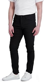 DKNY Men's Travel Pants - Stretch Performance, Skinny Fit Chinos with Zipper Pockets | Business Casual Pants for Men