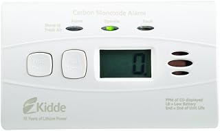 Kidde C3010D Worry-Free Carbon Monoxide Alarm with Digital Display and 10 Year Sealed Battery