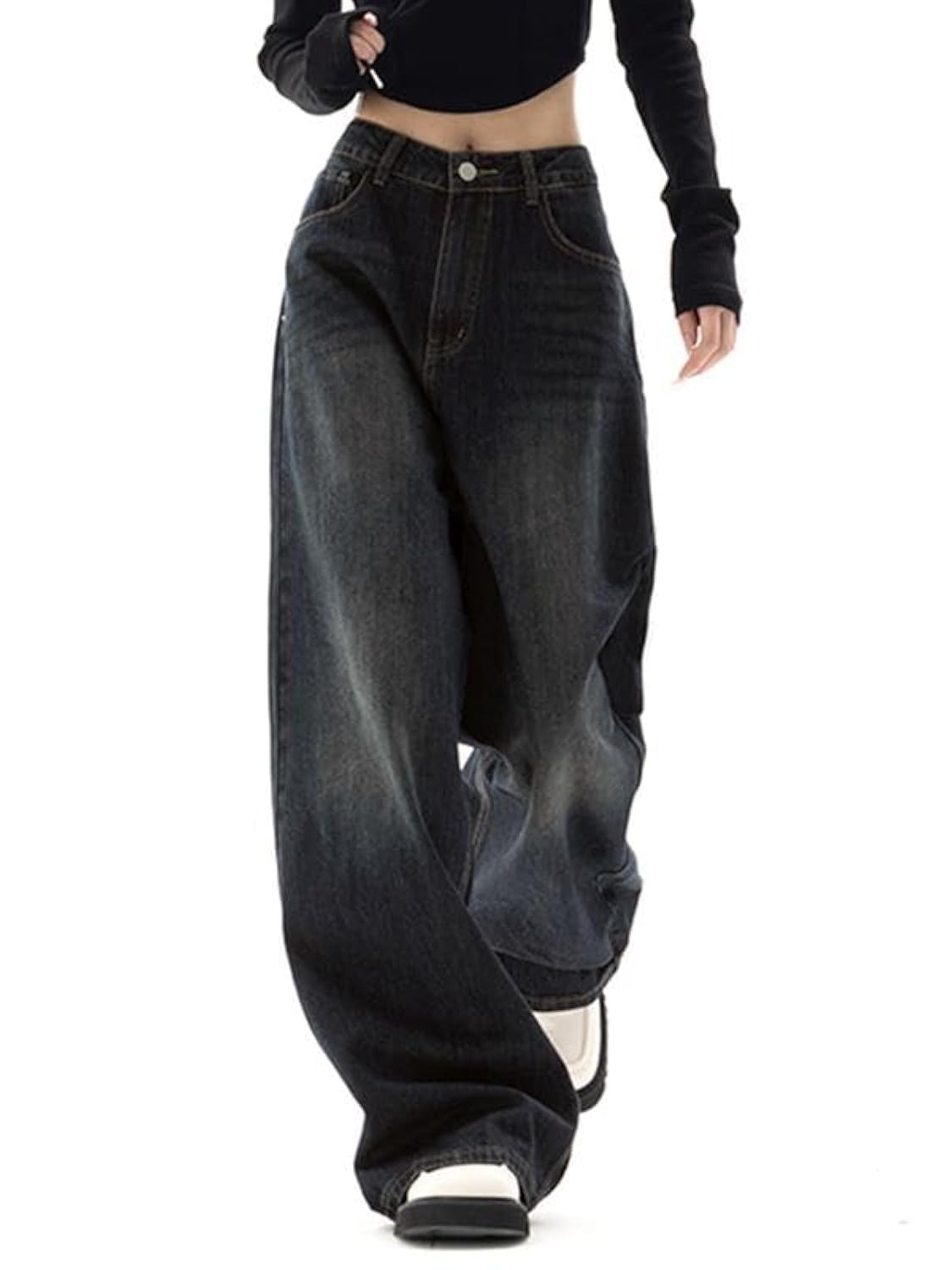 EMMIOL Pantaloni cargo da donna Y2K abbigliamento a vita alta da viaggio tattico