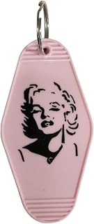 Keychain of Marilyn Monroe Face with Quote Inspired Key tag