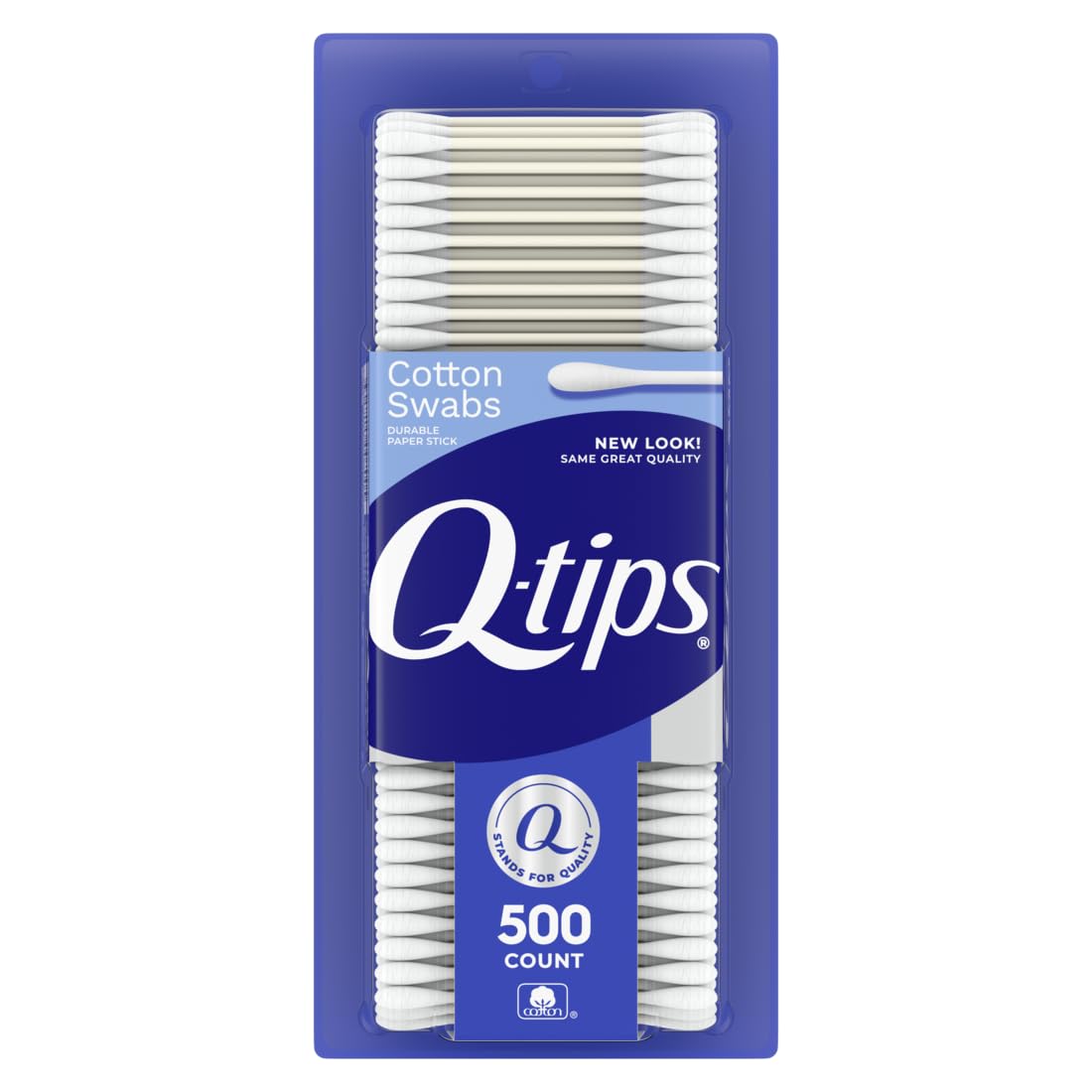 Q-tips Cotton Swabs, Original, For Home, First Aid and Beauty, 100% Cotton, 500 