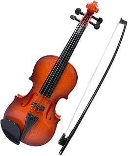HUIOP Simulated Violin Music Practice Violin for Beginners Violin Kit Musical Instrument Exquisite Workmanship Performance Props Gifts Adjustable Strings