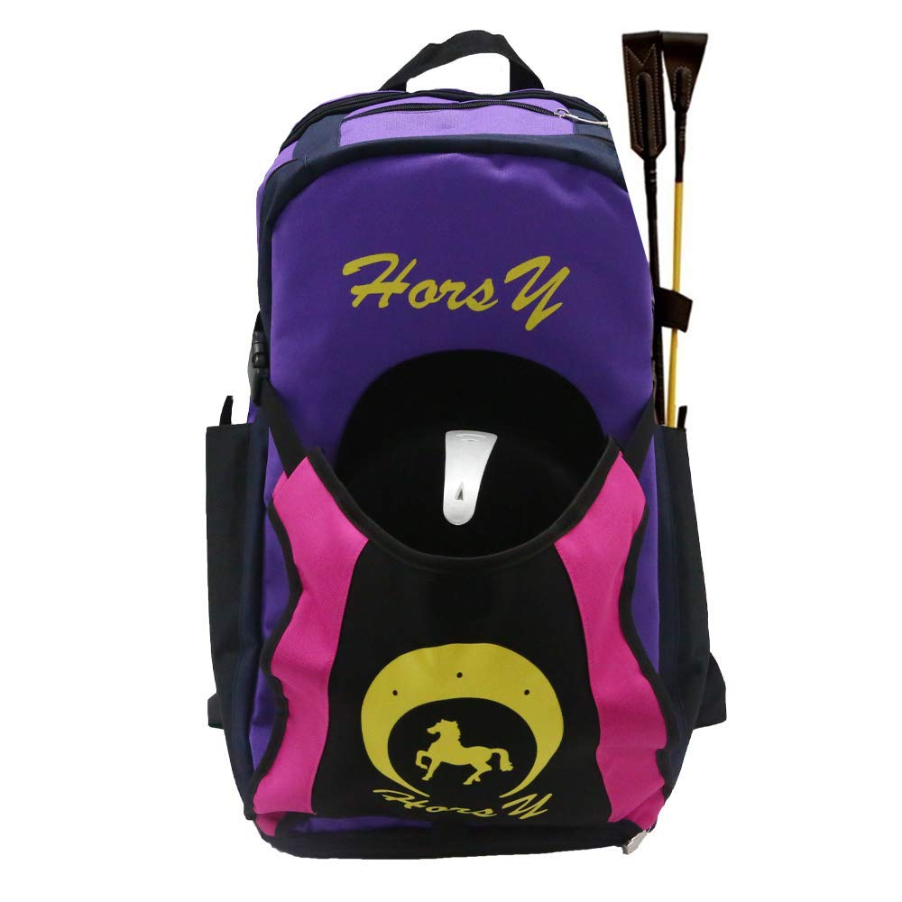 Playdo Equestrian Horse Riding Helmet Gear Bag Backpack for Adult Kids Youth