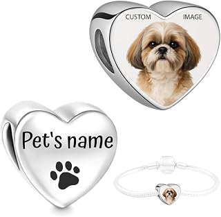 2Burned Custom Personalised Stainless Steel 316 Love Heart Photo Charm