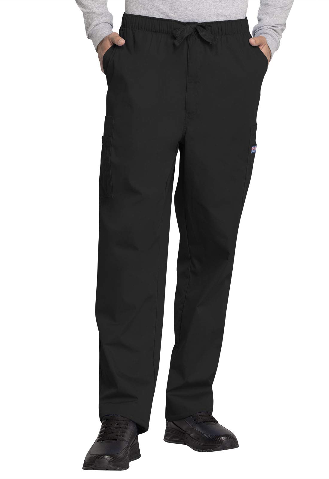 Cherokee Scrub for Men Fly Front Cargo Pant with 7 Pocket, Durable, Fade Resista