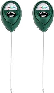 Thlevel Plant Moisture Meter, Plant Water Meter, Soil Moisture Meter for House Plants for Garden, Lawn, Farm, Indoor & Outdoor Use, No Batteries Required (2 Packs Green)