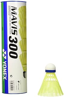 YONEX Mavis 300 Yellow Shuttlecocks - 78 - Medium (6 pieces)