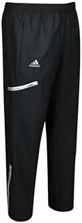 adidas Mens Team Sports Woven Pant, Black/White, Medium
