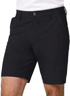 INTO THE AM Men's Daily Shorts 7" & 9" Inseam - Dry Fit Stretch Chino Flat Front Tech Golf Shorts
