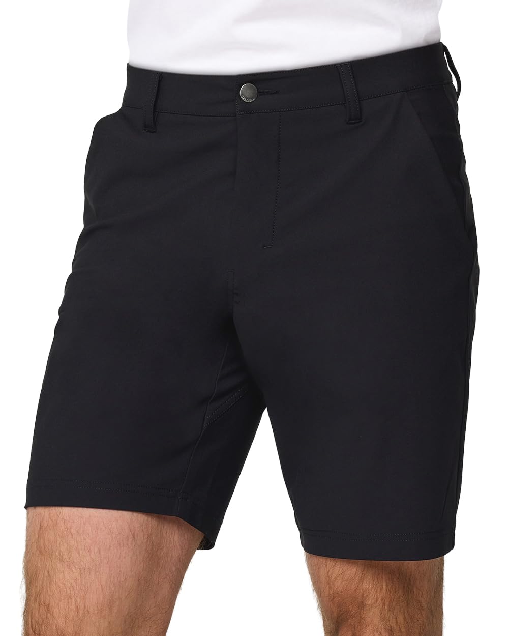 INTO THE AM Men's Daily Shorts 7" & 9" Inseam - Dry Fit Stretch Chino Flat Front