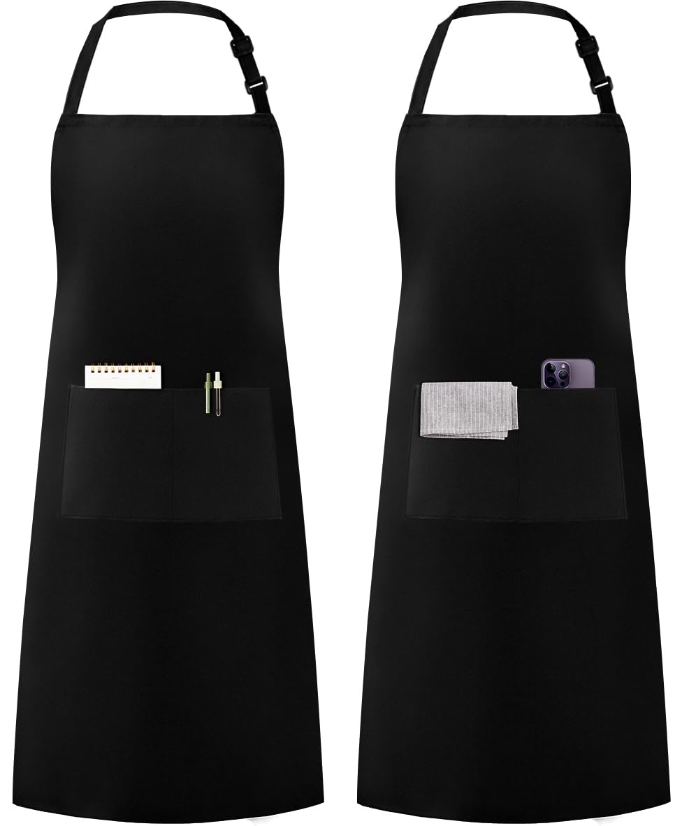 Syntus Apron for Men Women, Adjustable Cooking Kitchen Apron with 2 Pockets | Ma