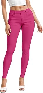 Hybrid & Company Womens Hyper Ultra Stretch Comfy Skinny Leg Work Casual Pants