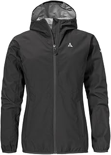 Schöffel Damen Jacket Style Migandi WMS, Allwetterjacke mit 2-Wege-Stretch, mit verstellbarer Kapuze, wasserdicht und atmungsaktiv