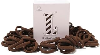 100 elastici per capelli da donna, elastici senza cuciture in gomma per