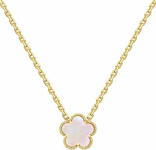 PAVOI 14K Gold Plated Clover Necklaces for Women, Four Leaf Clover Pendant
