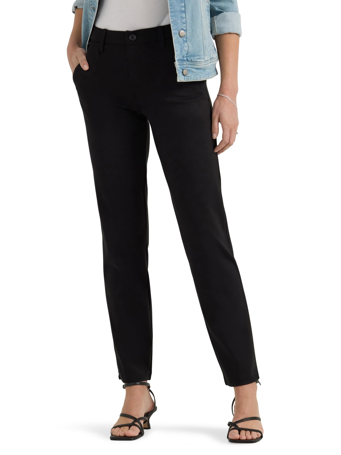 Lee Women's Ultra Lux Comfort Any Wear Side Vent Ankle Pant