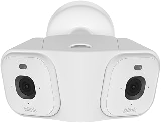 Blink Arc – Plug-in Panoramic Vision [Plus Subscription required], 180° coverage, Mini 2K+ dual-camera security, single power source – 2 cameras (White)