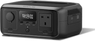 EF ECOFLOW Portable Power Station RIVER 3, 245Wh LFP Battery | Up to 600W Output, 2× Runtime With GaN, <20 ms UPS, 30% More Compact Solar Generator for Outdoors, Camping, Vans