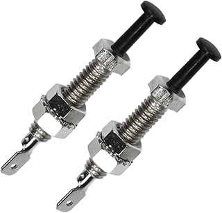 EATAKWARD 2Pcs Adjustable Door Pin Switch, Heavy Duty Door Pin Switch, Universal Bonnet Light Hood Screw for Car Truck Bonnet Alarm Light Hood Trunk Momentary Switch K-025-I