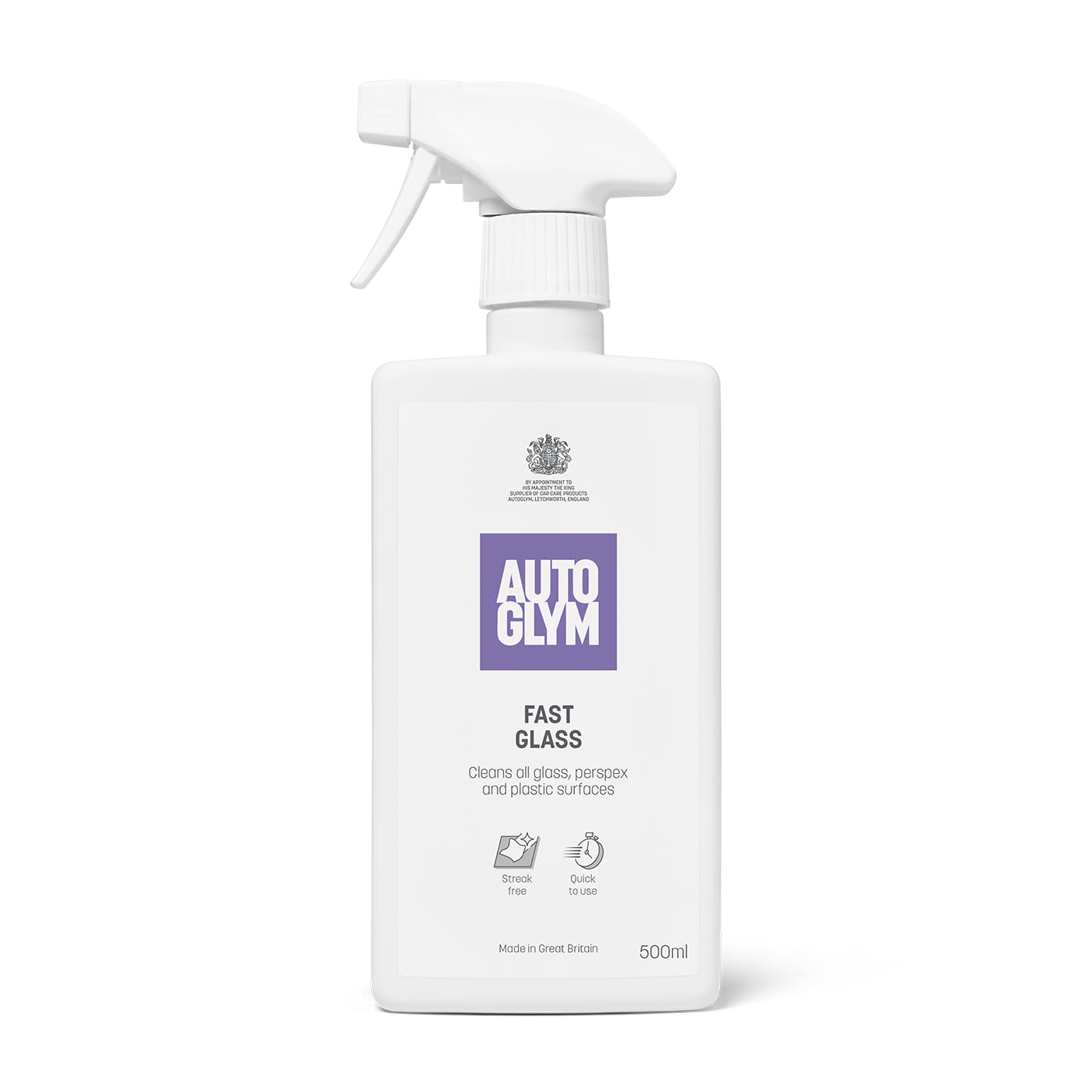 Autoglym Fast Glass, Car Window Cleaning Spray, 500ml | Streak-Free Car Glass Cl