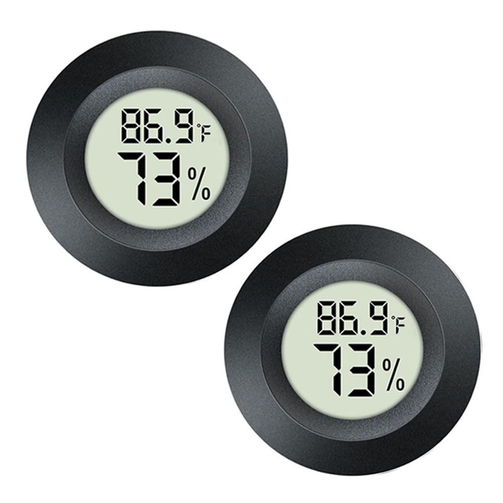 JEDEW 2 Pack Hygrometer Thermometer Digital Humidity Meter Indoor/Outdoor Humidi