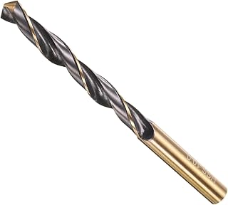 METALLIXITY Drill Bit (10mm) 4341 High-Speed Steel Black & Gold 1Pcs | Straight Shank 118° Black and Gold Finish for Copper Aluminum Wood Plastic Medium Hard Metal