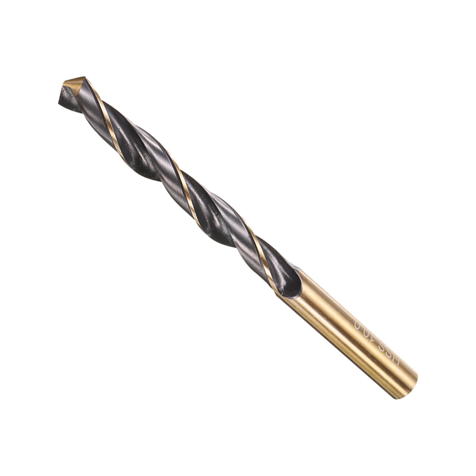 METALLIXITY Drill Bit (10mm) 4341 High-Speed Steel Black & Gold 1Pcs | Straight 