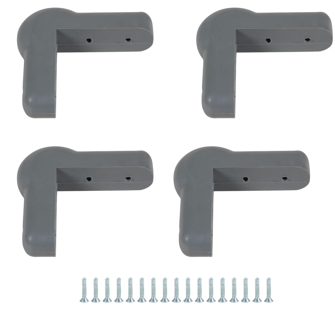 Liberoll 4.25 inch Rubber Corner Guard FZJ-03 Gray (12pcs)