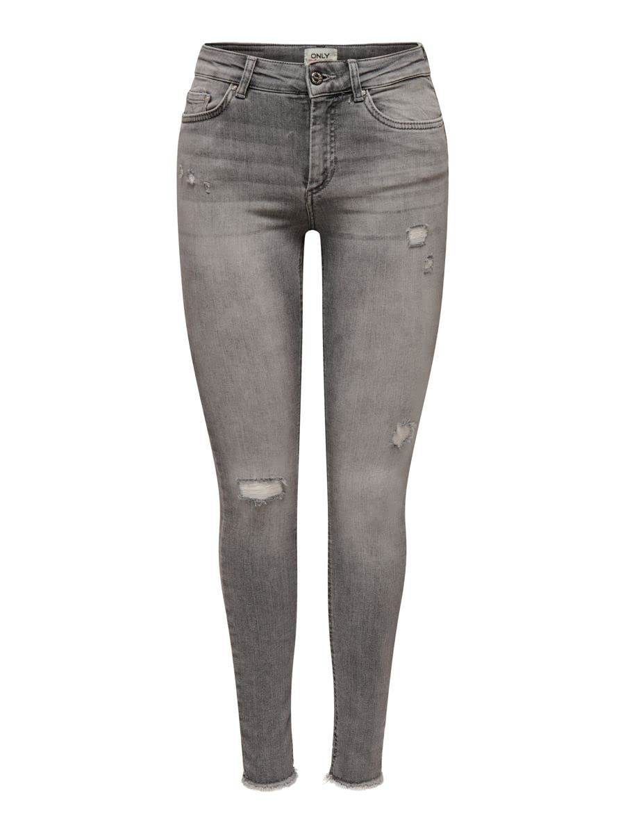 ONLY Skinny fit Jeans ONLBLUSH Mid Waist Skinny Fit Jeans, Medium Grey Denim, M
