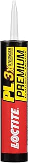 Loctite PL Premium Polyurethane Construction Adhesive, 10 fl oz Cartridge, 1 Pack - Versatile Construction Glue for Wood, Concrete, Stone, Metal & More