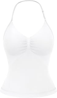 YEOREO SoftHue Impact Longline Strappy Top Women's Halter Workout Tank Tops