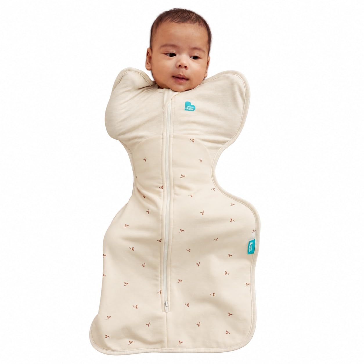 Love To Dream Swaddle Up, S 3.5-6kg, Twigs Oatmeal, 1.5 TOG | Arms Up Swaddle He