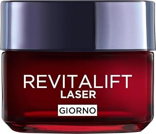 L'Oréal Paris Revitalift Laser Day Face Cream for All Skin Types | For all skin types, anti-ageing action, firmer and toned skin, with hyaluronic acid, vitamin C and Pro-Retinol